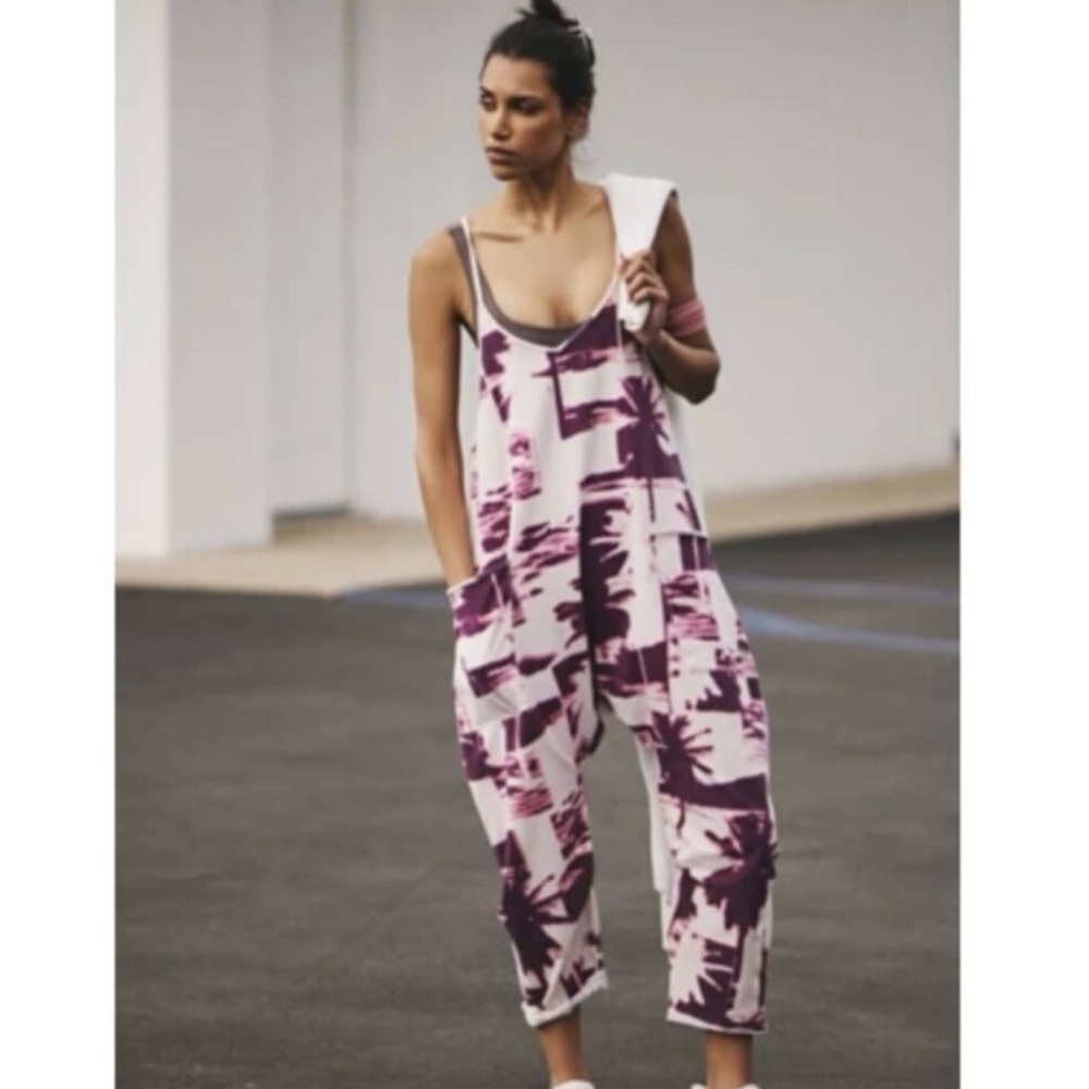 Free People Movement Printed Hot Shot Onesie in Palm Beach